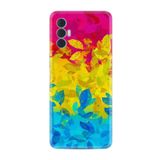 Kılıfland Tecno Spark 8 Pro ile Uyumlu Silikon Kılıf, Yapraklar Desen, Renkli