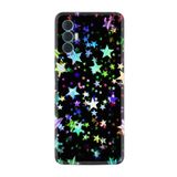 Kılıfland Tecno Spark 8 Pro ile Uyumlu Silikon Kılıf, Yıldızlar Desen, Renkli