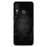 Kılıfland Tecno Spark 8T ile Uyumlu Silikon Kılıf, Dikenli Tel Desen, Siyah