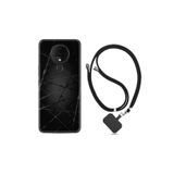 kilifland Tecno Spark ile Uyumlu Kılıf Silikon Desen Boyun Askılı Dikenli Tel 1779