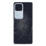 Kılıfland Vivo V30 ile Uyumlu Silikon Kılıf, Desen Özel Seri, Dikenli Tel, Siyah