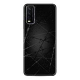 Kılıfland Vivo Y12s ile Uyumlu Silikon Kılıf, Dikenli Tel Desen, Siyah