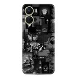Kılıfland Vivo Y16 ile Uyumlu Telefon Kılıfı, Hayat Serisi Desenli, Silikon, Siyah