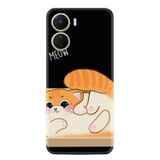 Kılıfland Vivo Y16 ile Uyumlu Telefon Kılıfı, Silikon, Desenli, Siyah