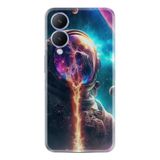 Kılıfland Vivo Y17s Telefon Kılıfı, Desenli, Silikon, Siyah