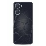 Kılıfland Vivo Y18 ile Uyumlu Silikon Kılıf, Dikenli Tel Desen, Siyah