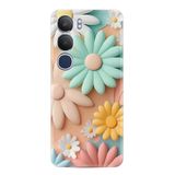 Kılıfland Vivo Y19S Kılıf, Baskılı Resimli, Rengarenk Çiçek Desen