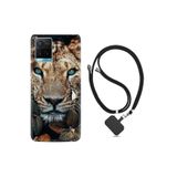 kilifland Vivo Y21s ile Uyumlu Kılıf Desenli Silikon Boyun Askılı Flowers Leon 2 1342