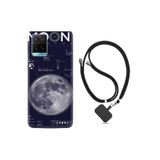 kilifland Vivo Y21s ile Uyumlu Kılıf Desenli Silikon Boyun Askılı Moon Info 1424