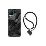 kilifland Vivo Y21s ile Uyumlu Kılıf Resimli Desenli Silikon Boyun Askılı Dark Eagle 1909