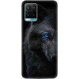 Kılıfland Vivo Y21s ile Uyumlu Kılıf, Resimli Desenli Silikon, Platinium Series, Dark Wolfs, Siyah