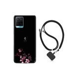 kilifland Vivo Y21s ile Uyumlu Kılıf Silikon Desen Boyun Askılı Love 1629