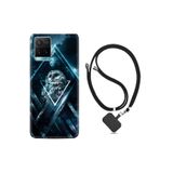 kilifland Vivo Y21s ile Uyumlu Kılıf Silikon Desen Boyun Askılı Old Owl 1649