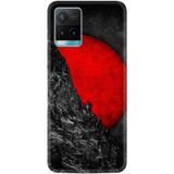 Kılıfland Vivo Y21s ile Uyumlu Silikon Kılıf, Desen Özel Seri, Kırmızı Gezegen