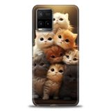 Kılıfland Vivo Y21s / Y21 / Y33s / Y32 ile Uyumlu Baskılı Kılıf, Orta Sertlik, Kedi Desenli