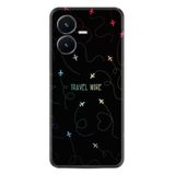 Kılıfland Vivo Y22s Telefon Kılıfı, Silikon, Siyah, Hayat Serisi Desenli