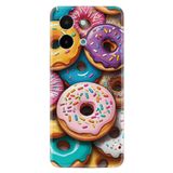Kılıfland Vivo Y28 ile Uyumlu Kılıf, Boutique Baskılı, Donut Desenli, Renkli