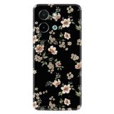 Kılıfland Vivo Y28 Kılıf, Boutique Baskılı, Siyah Fon Çiçek Desen