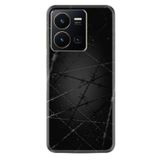 Kılıfland Vivo Y36 ile Uyumlu Silikon Kılıf, Dikenli Tel Desen, Siyah