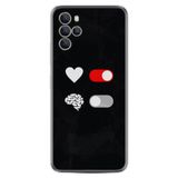 Kılıfland X3 64GB Silikon Kılıf, Desen Özel Seri Love Brain, Siyah
