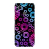 Kılıfland X400 Silikon Telefon Kılıfı, Desen Özel Seri Daireler, Siyah, Mavi, Mor, Pembe
