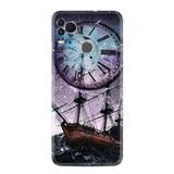 Kılıfland X400 Silikon Telefon Kılıfı, Özel Seri Time Deseni, Mor-Mavi