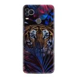 Kılıfland X400 Telefon Kılıfı, Silikon, Resimli Desenli Baskılı, Kaplan Çiçek, Renkli