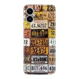 Kılıfland X5 Boutique Baskılı Vintage Plakalar Desenli Telefon Kılıfı