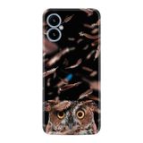 Kılıfland X5 ile Uyumlu Telefon Kılıfı, Resimli Desenli Baskılı, Silikon, Baykuş Motifli, Siyah