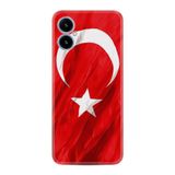 Kılıfland X5 ile Uyumlu Telefon Kılıfı, Türk Bayrağı Baskılı, Silikon, Kırmızı