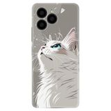 Kılıfland X6 Boutique Baskılı Beyaz Kedi Telefon Kılıfı