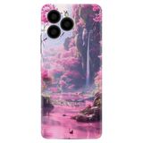 Kılıfland X6 Boutique Baskılı Şelale Desenli Telefon Kılıfı, Pembe