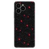Kılıfland X6 Boutique Baskılı Telefon Kılıfı, Siyah, Kalp ve Ok Desenli