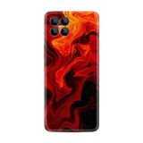 Kılıfland X600 Telefon Kılıfı, Silikon, Desen Özel Seri, Red Orange Zigzag