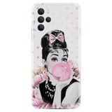 Kılıfland X700 Telefon Kılıfı, Silikon, Audrey Glue Desenli, Pembe