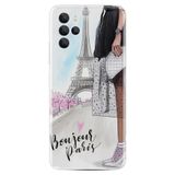 Kılıfland X700 Telefon Kılıfı, Silikon, Bonjour Paris Baskılı, Beyaz