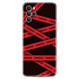 Kılıfland X700 Telefon Kılıfı, Silikon, Danger Desenli Baskılı, Siyah-Kırmızı
