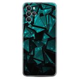 Kılıfland X700 Telefon Kılıfı, Silikon, Geometrik Desen, Turkuaz