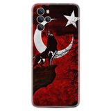 Kılıfland X700 Telefon Kılıfı, Silikon, Kurt ve Ay Desenli, Kırmızı