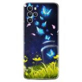 Kılıfland X700 Telefon Kılıfı, Silikon, Neon Kelebekler Desenli, Mavi