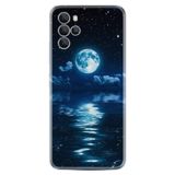 Kılıfland X700 Telefon Kılıfı, Silikon, Resimli Desenli Baskılı, Ay ve Gece Gökyüzü, Mavi