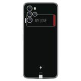 Kılıfland X700 Telefon Kılıfı, Silikon, Resimli Desenli Baskılı, My Love, Siyah