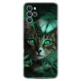 Kılıfland X700 Telefon Kılıfı, Silikon, Resimli Desenli Baskılı, Yeşil Kedi
