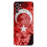 Kılıfland X700 Telefon Kılıfı, Silikon, Türk Bayrağı Desenli, Kırmızı