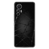 Kılıfland Xiaomi 12 Lite ile Uyumlu Silikon Kılıf, Dikenli Tel Desen, Siyah