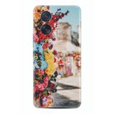 Kılıfland Xiaomi 13T ve Xiaomi 13T Pro ile Uyumlu Silikon Kılıf, Çiçek Desen, Renkli