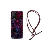 kilifland Xiaomi Mi 10t Pro ile Uyumlu Kılıf Rasta Ipli Boyun Askılı Desenli Silikon Boyalar 1660