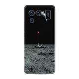 Kılıfland Xiaomi Mi 11 Ultra ile Uyumlu Silikon Kılıf, Astronot Red Balon Desen, Siyah