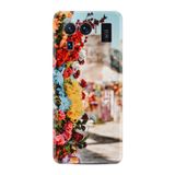 Kılıfland Xiaomi Mi 11 Ultra ile Uyumlu Silikon Kılıf, Gerçek Çiçek Desen, Çok Renkli