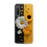 Kılıfland Xiaomi Mi 9 ile Uyumlu Kılıf, Boutique Baskılı, Sarı Beyaz Çiçek Desenli